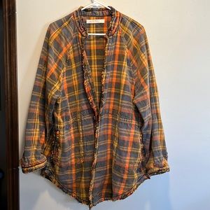 We The Free Summer Daydream Plaid Buttondown Grunge Combi